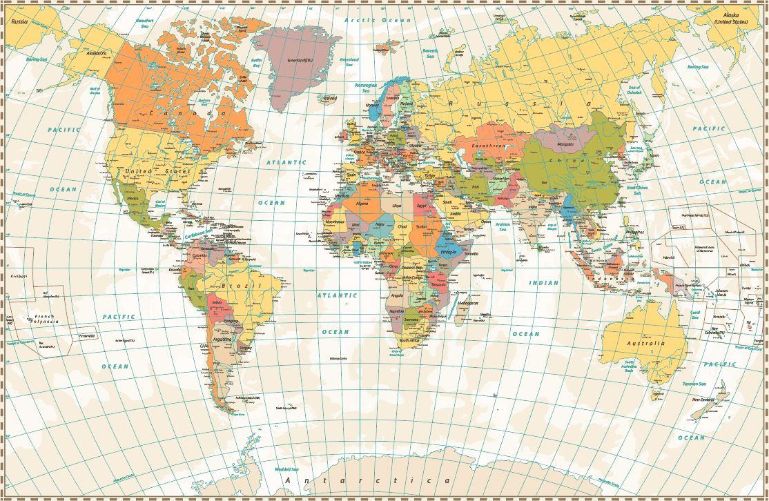 نقشه کره زمین
